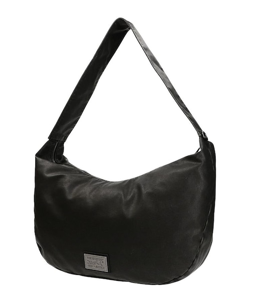 METAL PLATE LABEL SHOULDER BAG