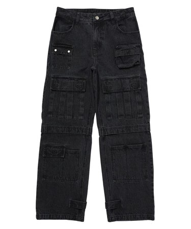 MULTI POCKET DENIM PANTS