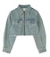 OVERDYED ZIP UP DENIM JACKET