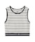 LOGO AND STRIPE TANK TOP