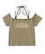 FLYING STARS LOGO OFF THE SHOULDER BABY TEE