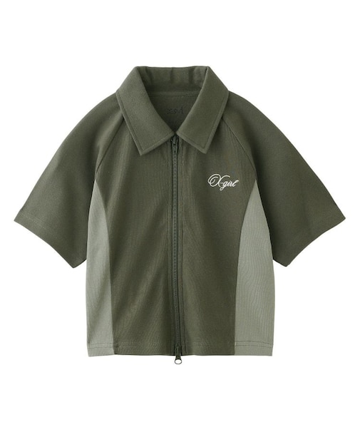 SCRIPT LOGO ZIP UP TOP