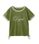 SCRIPT LOGO DRAWSTRING RINGER BABY TEE