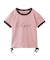SCRIPT LOGO DRAWSTRING RINGER BABY TEE