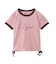SCRIPT LOGO DRAWSTRING RINGER BABY TEE