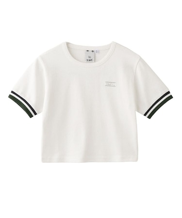 STRIPED RIB S/S BABY TEE