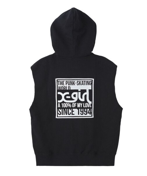 SIGNBOARD LOGO ZIP UP SWEAT VEST