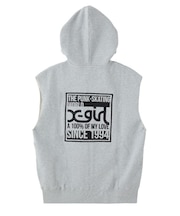 SIGNBOARD LOGO ZIP UP SWEAT VEST
