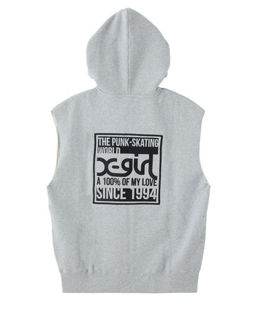 SIGNBOARD LOGO ZIP UP SWEAT VEST