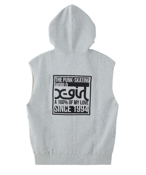 SIGNBOARD LOGO ZIP UP SWEAT VEST