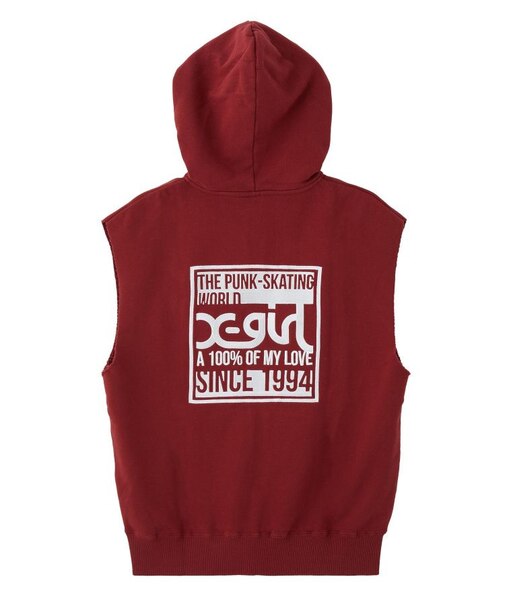 SIGNBOARD LOGO ZIP UP SWEAT VEST