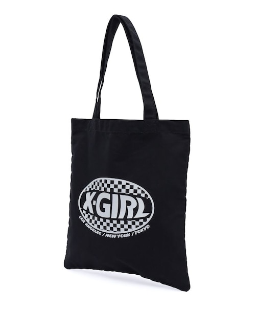 CHECKER OVAL LOGO TOTE BAG