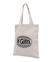 CHECKER OVAL LOGO TOTE BAG