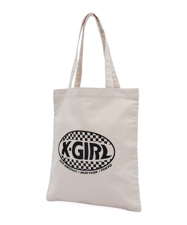 CHECKER OVAL LOGO TOTE BAG