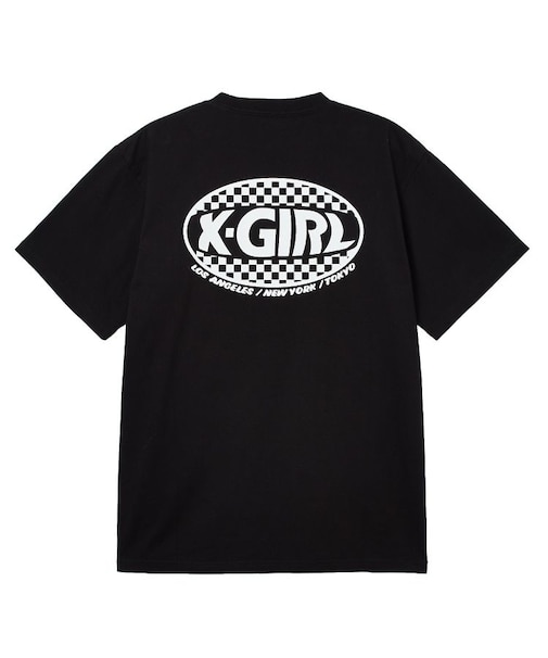 CHECKER OVAL LOGO POCKET S/S TEE