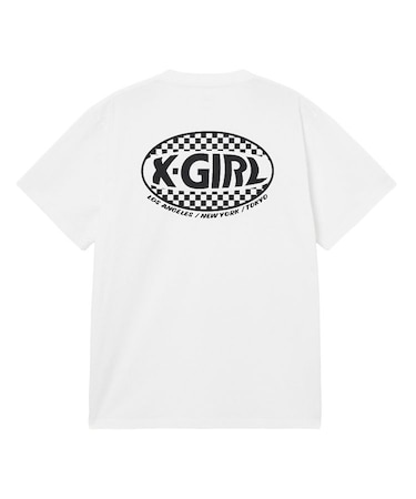 CHECKER OVAL LOGO POCKET S/S TEE
