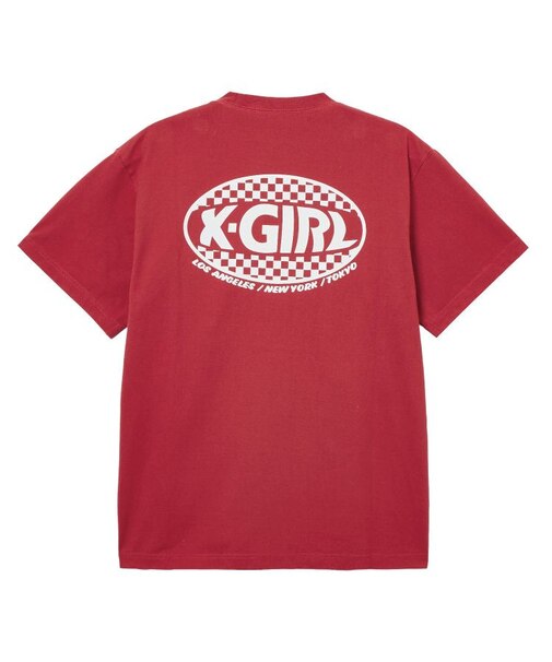 CHECKER OVAL LOGO POCKET S/S TEE