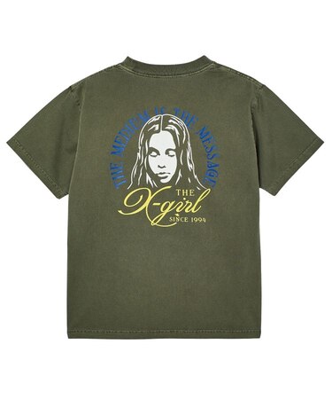 FADED TRI-COLOR FACE S/S TEE
