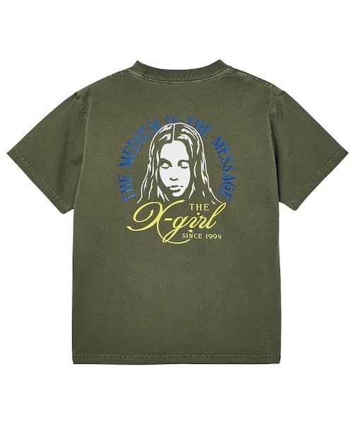 FADED TRI-COLOR FACE S/S TEE