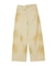 EMBLEM POCKET ASYMMETRIC WAIST DENIM PANTS