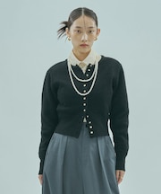 CROPPED KNIT CARDIGAN