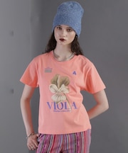 フラワーグラフィックTシャツ