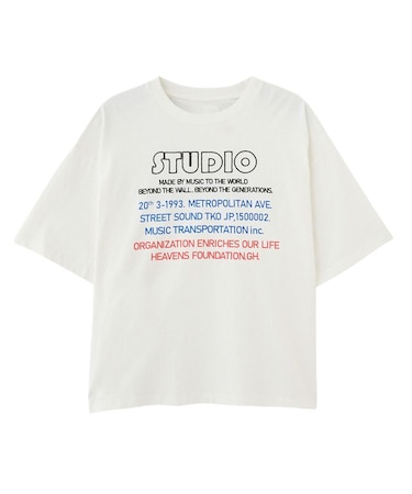EMBROIDERY PRINT BIG TEE