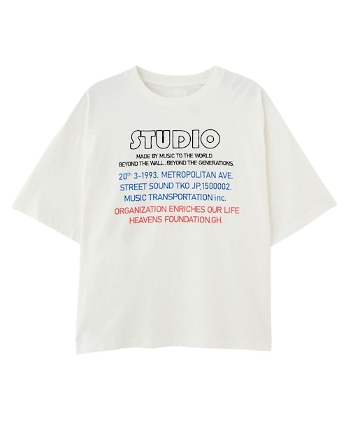 EMBROIDERY PRINT BIG TEE
