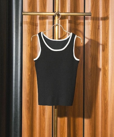 KNITTED RIB TANK TOP