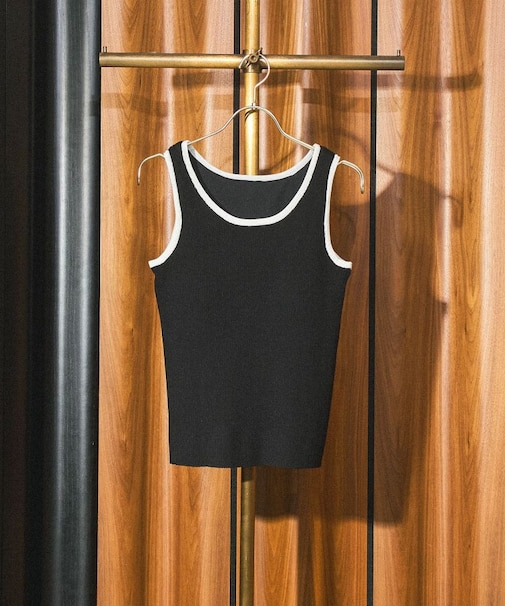 KNITTED RIB TANK TOP