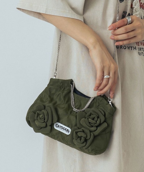OUTDOOR FLOWER QUILTING MINI BAG
