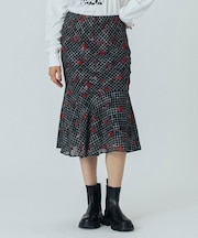 FLOWER PRINT SKIRT