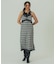 FLOWER PRINT CHECK CAMI DRESS