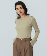LONG SLEEVE RIB TOP