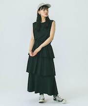 SWEAT TIERED DRESS