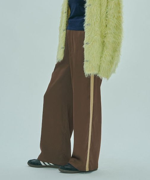 SATIN TUCK PANTS