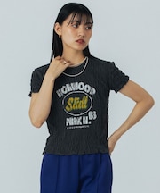 SHIRRING LOGO S/S TEE