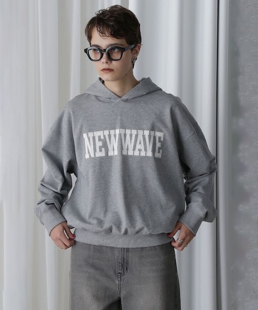 「NEW WAVE」ロゴ フーデッド スウェット