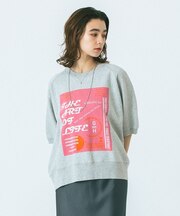 HALF SLEEVE GRAPHIC SWEAT