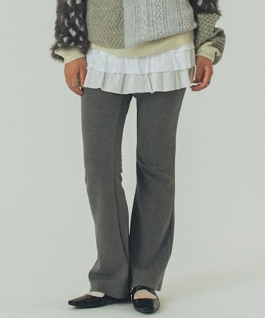 CUT FLARE PANTS