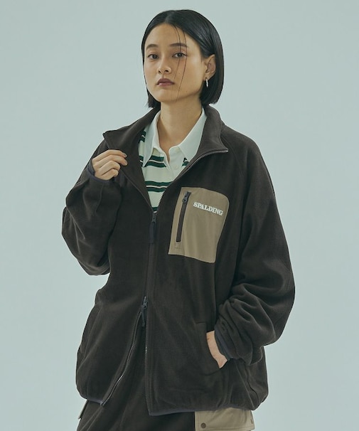 ROSE BUD x SPALDING FLEECE JACKET