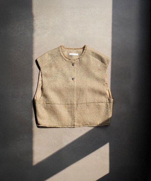 CHIGNON tweed short vest