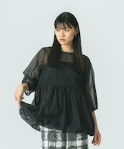 SHEER LAYERED BLOUSE