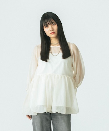 SHEER LAYERED BLOUSE