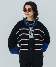 MULTI STRIPE KNIT CARDIGAN