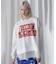 FROCKY PRINT DOCKING HEM SWEAT