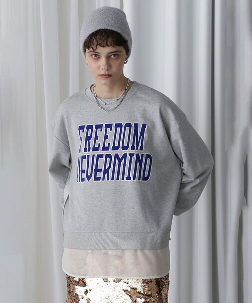FROCKY PRINT DOCKING HEM SWEAT
