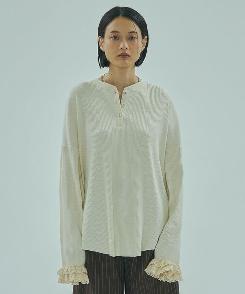 RIB HENRY NECK PULLOVER