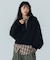 VOLUME SLEEVE ZIP UP TOP