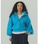 VOLUME SLEEVE ZIP UP TOP